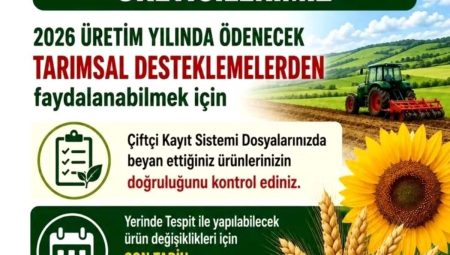 Aydınlı üreticilere ÇKS uyarısı: “Son tarih 30 Haziran